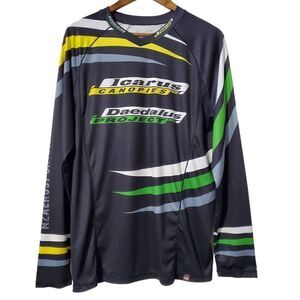 Daedalus Project Cycling Jersey Size L Long Sleeve Activewear The Next Edge Mens